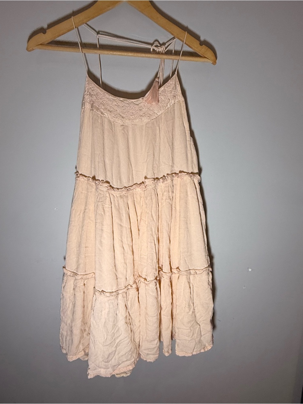 Jackson Rowe Fritz Dress Large Pink Tiered Boho Dress - Picture 3 of 7